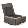 Detachable Chenille Single 360 Swivel Rocking Rocker, 360 Swivel Sofa Chair & Single Sofa Lounge, Comfortable Seating For Living Room & Bedroom, 1 Piece - Dark Gray - Image 10