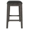 5 Pieces Counter Height Rustic Farmhouse Dining Room Wooden Bar Table Set With 2 Stools And 2 Chairs - Gray - Image 25