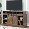 Farmhouse - Electric Fireplace TV Stand For TVs Up To 80" - Barnwood - Image 9