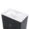 Vintage Style 30" Bathroom Vanity With Sink, Multi Functional Storage, Soft Closing Door - Black - Image 21