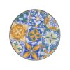 Vibrant French Country Patio Side Table Ceramic Tile And Iron Frame - Colorful / Black - Image 10