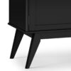 Draper - Mid Century Low TV Media Stand - Black - Image 6