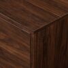 Contemporary 2 Door Minimalist TV Stand For TVs Up To 90" - Dark Walnut - Image 3