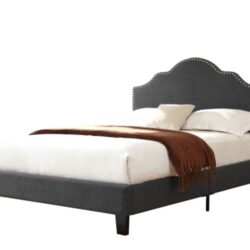 Kopa - California King Upholstered Bed - Dark Gray