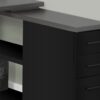Computer Desk, Home Office, Corner, Left, Right Set - Up, Storage Drawers, L Shape, Laptop, And Contemporary & Modern - Black - Image 2