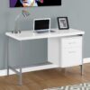 Computer Desk For Home Office, Laptop, Left Right Set - Up, Storage Drawers, Contemporary And Modern - White - Image 3
