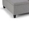 Ellis - Coffee Table Storage Ottoman - Dove Gray - Image 4