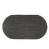 Outdoor Oval Dining Table With Silver Tipped Legs - Brown Multi - Image 9