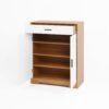 Freestanding Wooden Shoe Cabinet Organizer With Adjustable Shelves And Drawer - Natural / White - Image 16