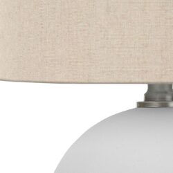 Contemporary Lighting, Table Lamp, Resin, Ceramic - Cream