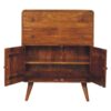 Curved Nordic Charm Cabinet - Brown - Image 4