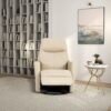 Harlow - Swivel Glider Recliner Chair - Ivory - Image 7