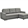 Convertible L Shaped Sectional Sleeper Sofa Bed, Saving Pull Out Couch - Gray - Image 7