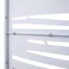 Outdoor & Indoor Privacy Screen Metal Privacy Screen, Freestanding Decorative Screen For Deck Balcony Patio - White - Image 11
