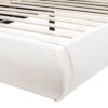 Archie Puffy Grounded - Queen Upholstered Platform Bed - Almond White - Image 6