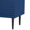 Side Cabinet With Adjustable Shelves And Geometric Door Panels - Navy Blue - Image 14