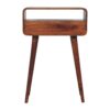Mini Curved Console Table - Caramel - Image 9