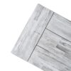 Tranquilizer - Outdoor Acacia Wood Bench With Slat Panel Design (Set of 2) - Sandblasted Light Gray / Black - Image 10