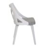 Charlotte - Farmhouse Chair (Set of 2) - White / Light Gray - Image 3