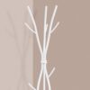 Coat Rack, Hall Tree, Free Standing, 11 Hooks, Entryway, Contemporary & Modern - White - Image 2