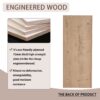 Modern Bathroom Wall Mounted Storage Rack With Floating Design - Imitative Oak - Image 10