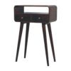 Mini Curved Console Table - Walnut - Image 3