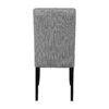 5 Piece Round Dining Table Set, Modern Dining Table And 4 Upholstered Chairs For Dining Room, Kitchen Room, Living Room - Gray / Black - Image 15