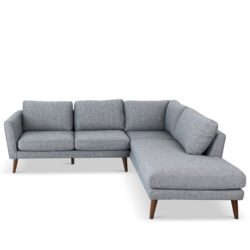 Benson - Sectional Sofa Right Facing Chaise - Gray