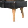 Bouclé Buffalo - Hide Leather Bench - Black - Image 3