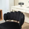 Modern Home Office Desk Chair With Adjustable Height And Swivel Wheels - Black - Image 12