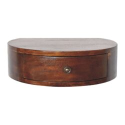 Lunar - 1 Drawer Floating Nightstand - Chestnut