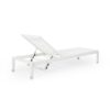 Outdoor Chaise Lounge Chair (Set of 2), Adjustable Outside Chair, All Weather Use UV Resistant 400Lbs Weight Capacity - White - Image 8