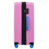 Hardshell Luggage Sets 3 Pieces Contrast Color Suitcase With Spinner Wheels And Tsa Lock 20" 24" 28" Available - Pink - Image 5