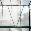 6.3'*10.2'*7' Polycarbonate Greenhouse, Heavy Duty Outdoor Aluminum Walk-In Green House Kit With Rain Gutter, Vent And Door For Backyard Garden - Green - Image 25