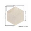 Hexagon Snow Mountain Polished Marble Tile For Wall And Floor Stone (Set of 12) - White / Natural - Image 2