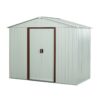 Outdoor Metal Storage Shed Yx48 - White - Image 6
