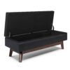 Owen - Rectangular Storage Ottoman - Midnight Black - Image 2