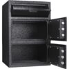 Digital Keypad 2 Lock Depository Safe 1 6 2 Cubic Ft - Black - Image 3
