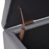 Glouster - Contemporary Storage Ottoman With Versatile Functionality - Gray - Image 10