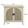 Rattan 2 Door Cabinet, Suitable For Bedroom - Natural - Image 6