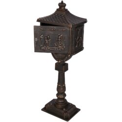 Cast Aluminum Mail Box, Postal Box, Mailbox - Bronze