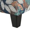 Elegant Flower Pattern Storage Ottoman With Soft Upholstery And Wood Frame - Flower - Image 6