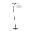 Daniella - Salon Contemporary Floor Lamp - Black / White - Image 4