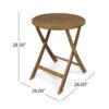 Evergreen - Outdoor Dining Set With Dining Table And 2 Chair - Brown - Image 7