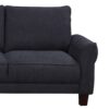 Belle - Sherpa Sectional Sofa With Left Facing Chaise - Black - Image 3