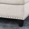 Alger - Wide Left Hand Facing Sofa & Chaise With Ottoman - Beige - Image 6