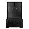 Entryway Bench With Coat Rack, 3 In 1 Design And Adjustable Shelves, Hall Tree With 7 Hooks For Entrance, Living Room - Black - Image 13