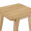 Japandi - Minimal Solid Wood Side Table - English Oak - Image 3