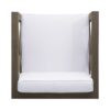 Brava - Modern Club Chair With Water Resistant Cushions - Gray / White - Image 9