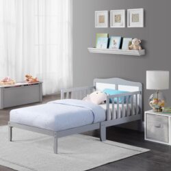 Birdie - Toddler Bed - Light Gray/White
